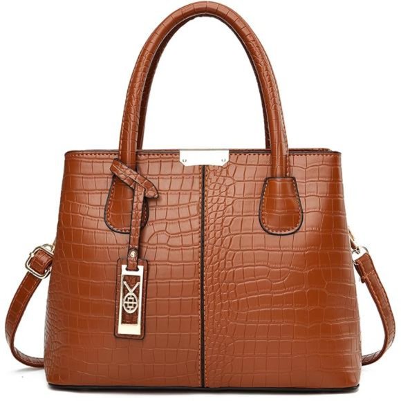 Layla Top-Handle Bag-Brown Purses and Handbags for Women Shoulder Tote Bags Top Handle Satchel (Brown 2)